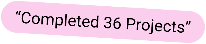 Completed projects badge