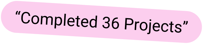 Completed projects badge