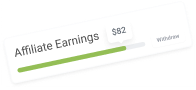 Affiliate earnings progress bar